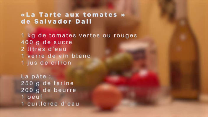 Art news - Tarte aux tomates de Dali